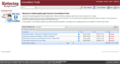 Desktop Screenshot of consult.kettering.gov.uk
