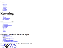 Tablet Screenshot of paws.kettering.edu